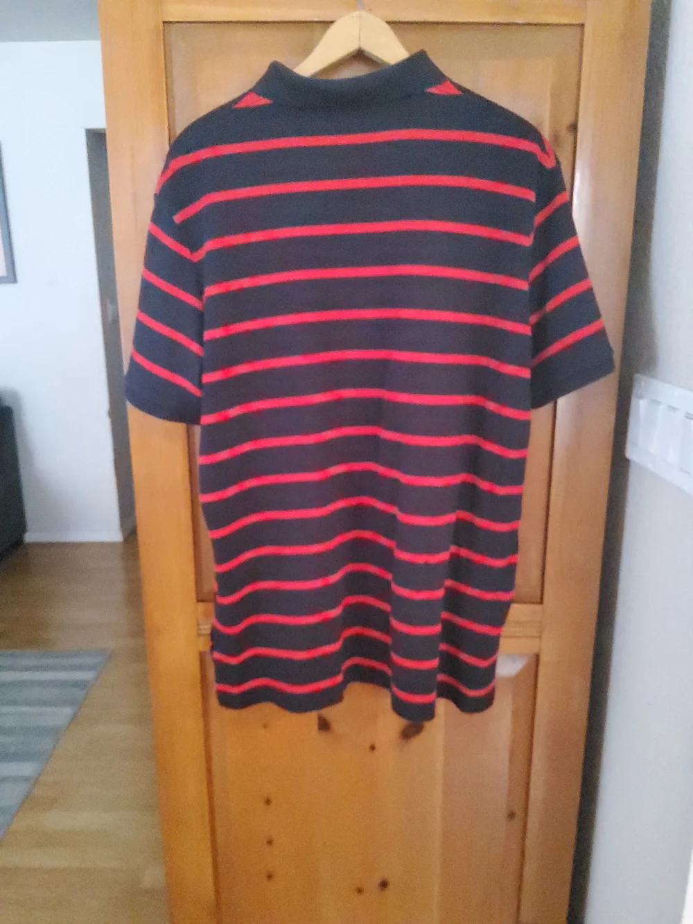 Polo by Ralph Lauren Men’s Black & Red Striped Polo Shirt